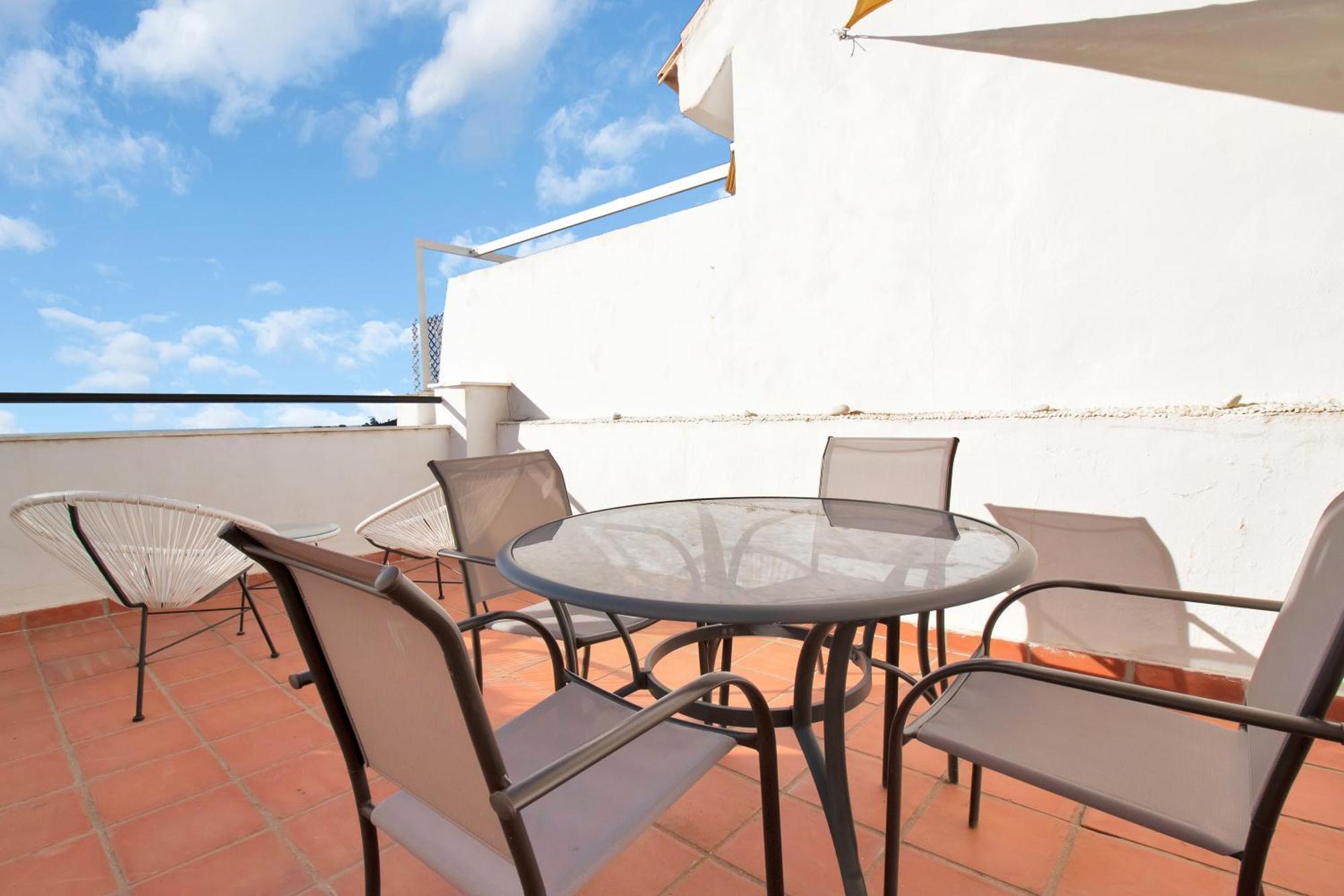 Duplex Estilo Boho Con Increible Terraza Y Vistas Al Mar En Estepona - Las Abejeras 609 Exterior foto